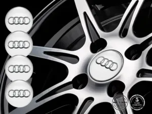 Audi Calcomanías de Aro Estilo Insignias de Rueda Lujo